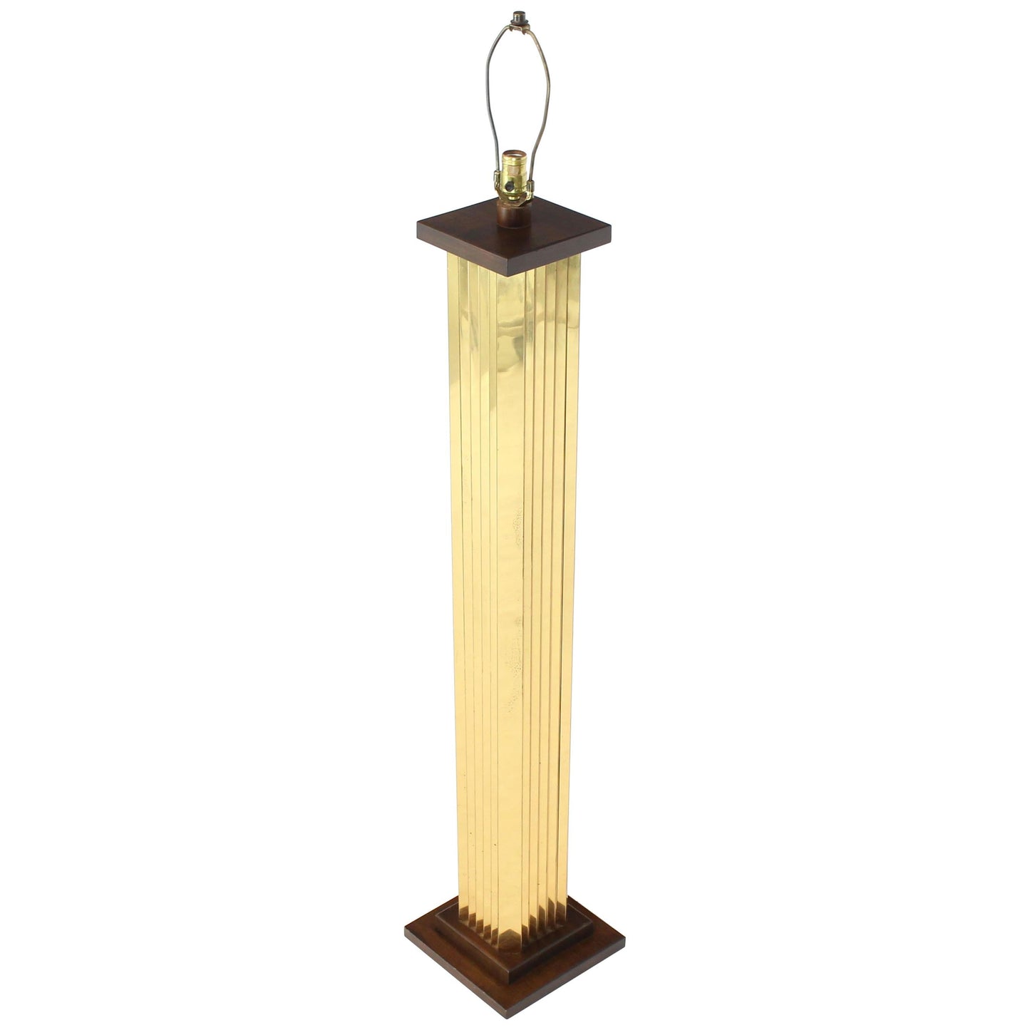 Extruded Brass Profile Art Deco Style Floor Lamp