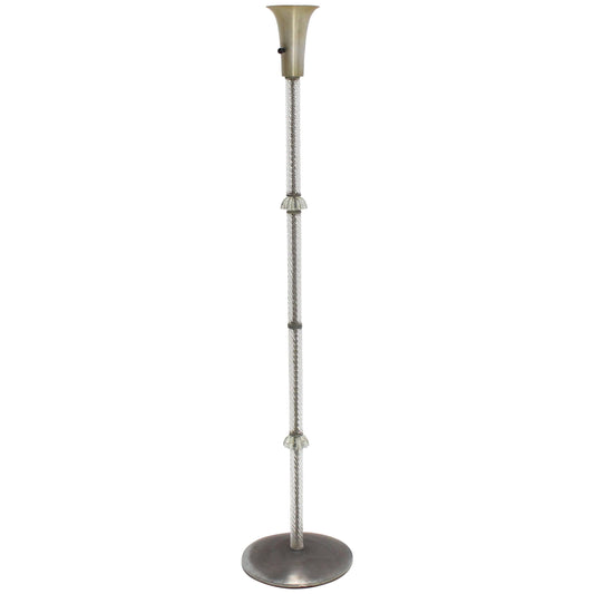 Twisted Spaghetti Shape Glass Pole Floor Lamp