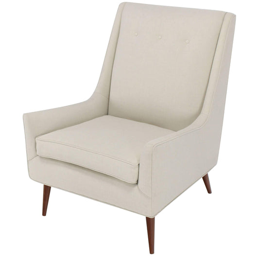 New Upholstery High Dowel Legs McCobb Lounge Chair