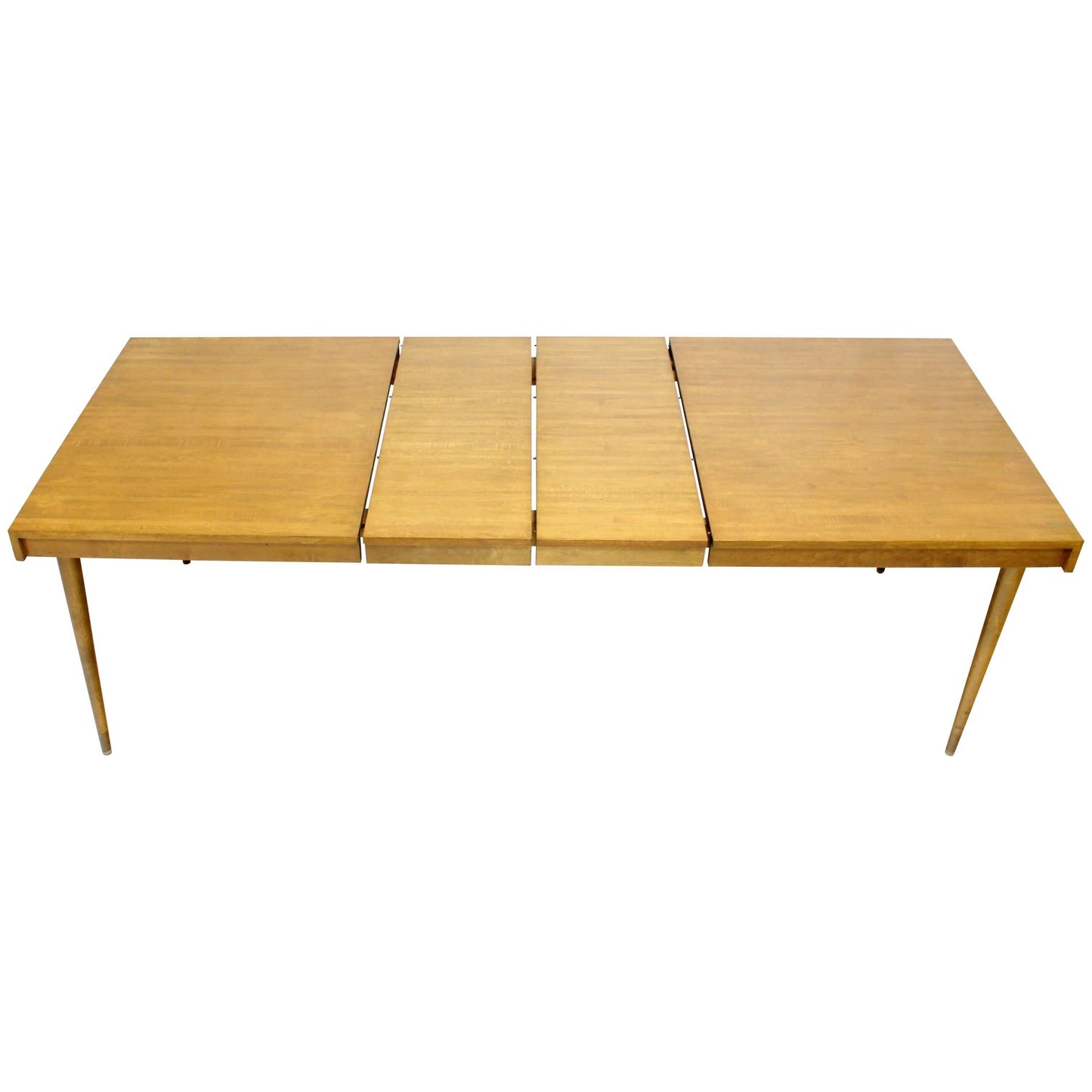 Swedish Blond Birch Dining Table w/ Two Extension Boards Leafs