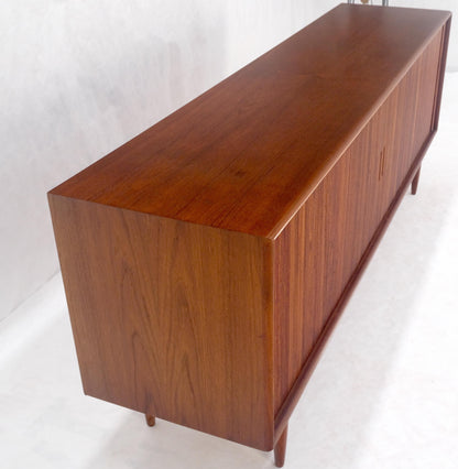 Tambour Doors Early Danish Mid Century Modern Long Credenza Dresser MINT!