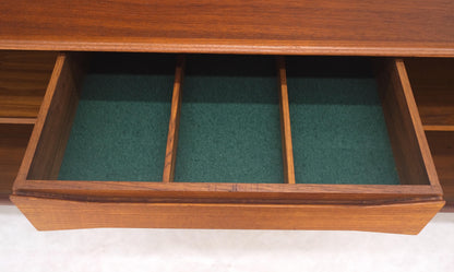 Tambour Doors Early Danish Mid Century Modern Long Credenza Dresser MINT!