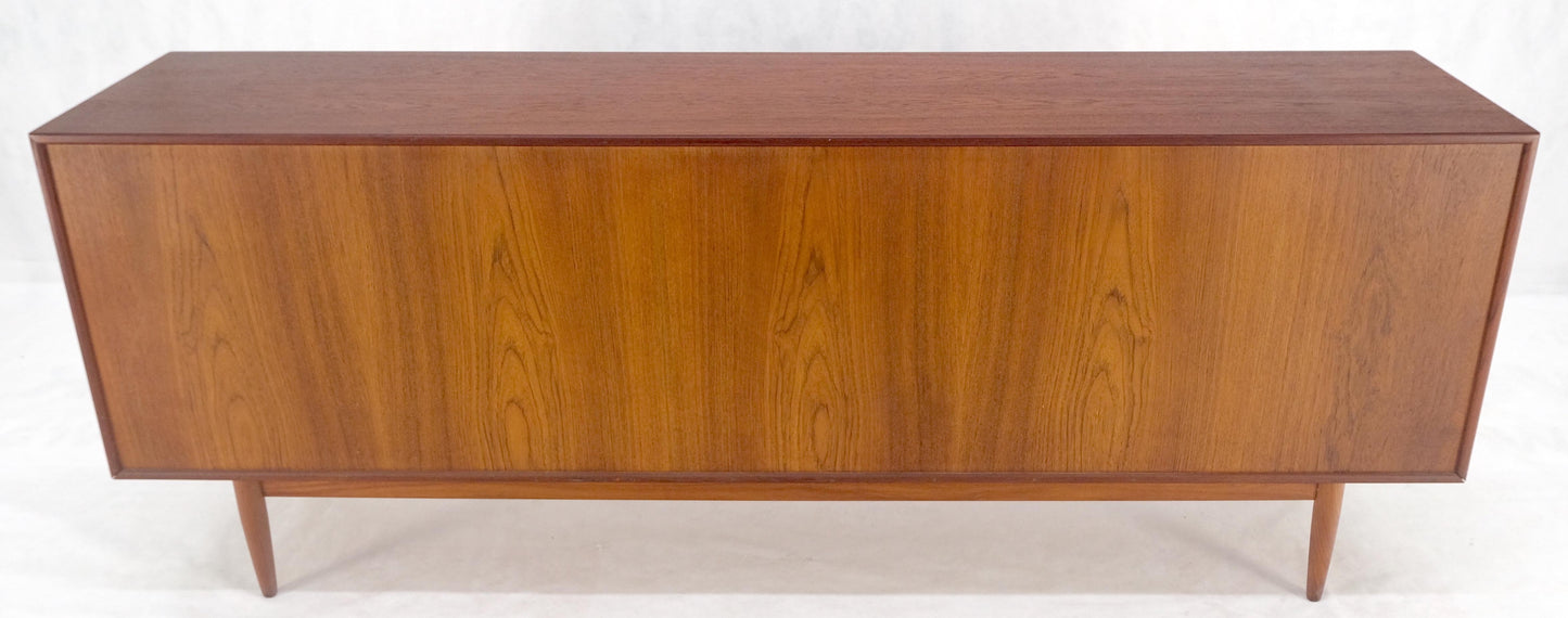 Tambour Doors Early Danish Mid Century Modern Long Credenza Dresser MINT!