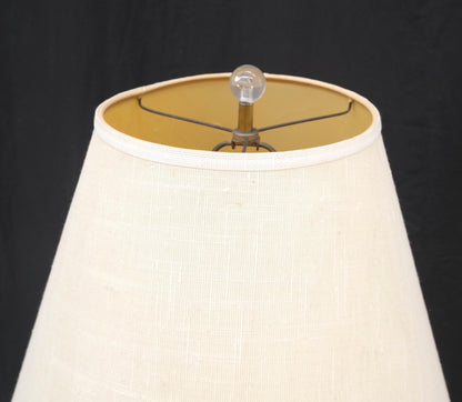 Round Marble Base Brass Floor lamp Integrated Lucite Table Magazine Rack MINT!