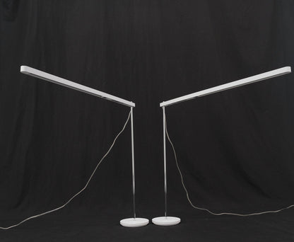 Pair of Mid Century Italian Modern Artemide Desk Lamps Adjustable Height