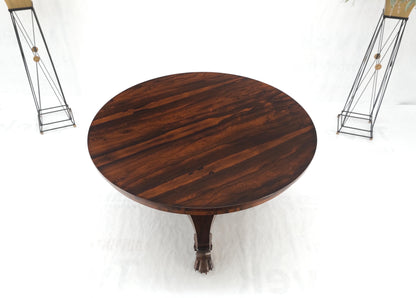 Large 52" Diameter Round Tilt Top Rosewood Empire Dining Breakfast Table MINT!