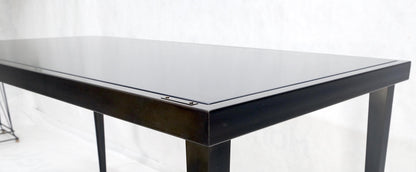 Heavy Gray Slate Top 30x60 Rectangle Bronze Finish Base Work Library Table MINT