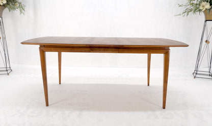 American Walnut Mid Century Modern Boat Shape Dining Table 1 Extension Leaf MINT