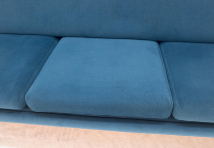 Marco Zanuso Sofa for Arflex Mid Century Italian Modern Teal Upholstery Clean!