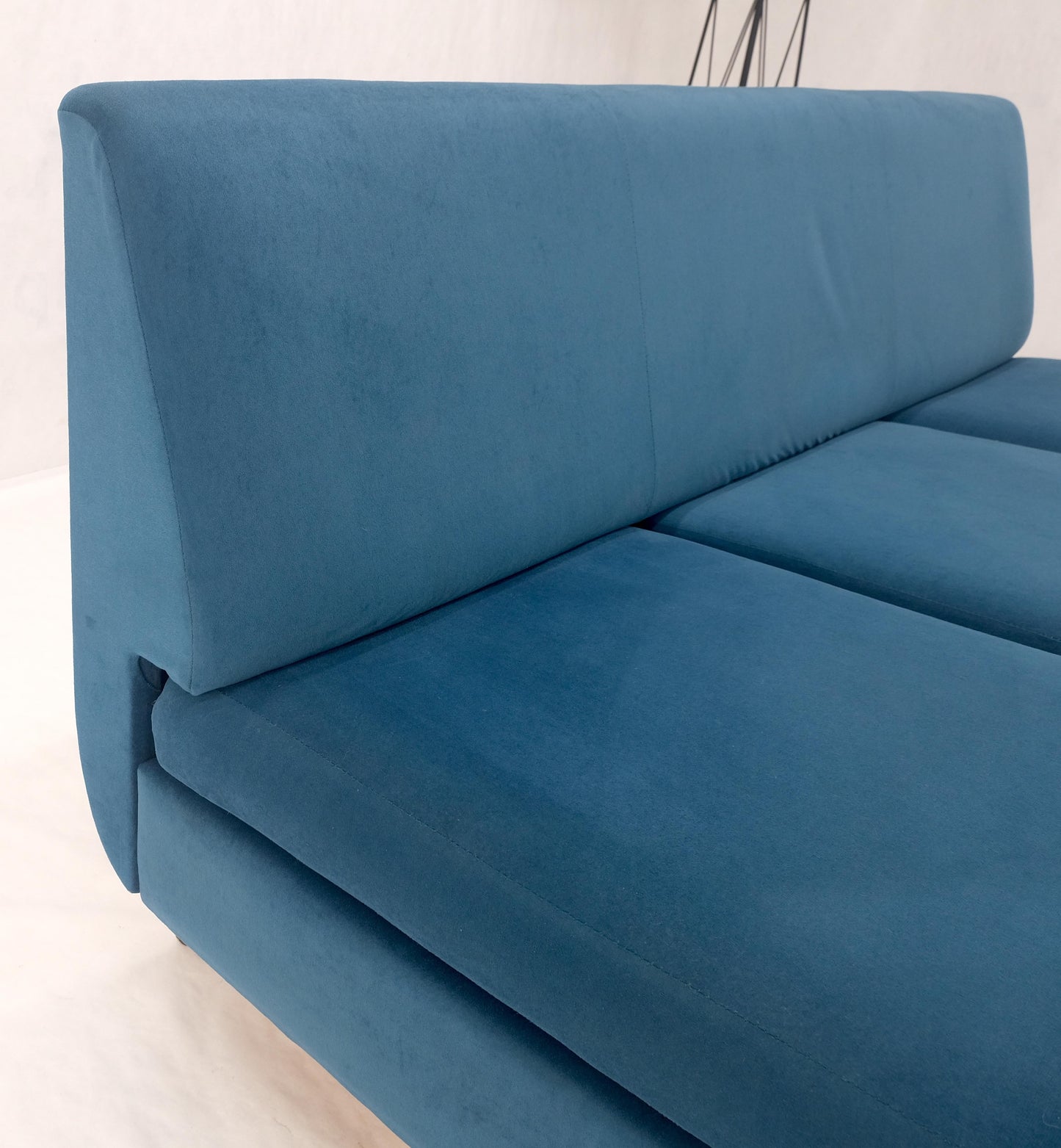 Marco Zanuso Sofa for Arflex Mid Century Italian Modern Teal Upholstery Clean!