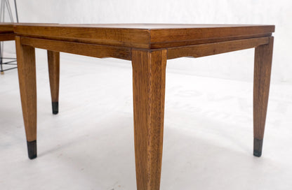 Pair of Mid Century Modern Square  Walnut Side End Tables Removable Legs MINT!