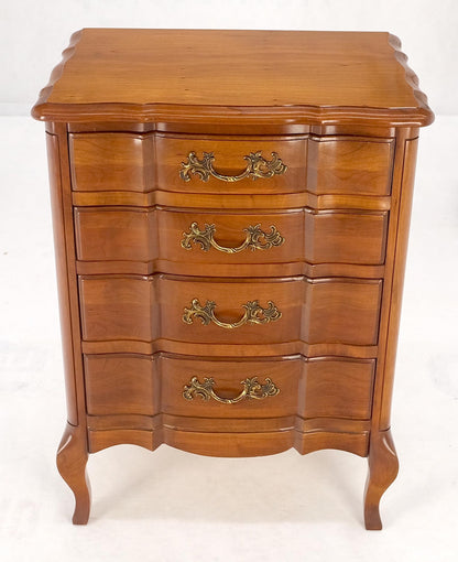 Country French Solid Cherry Miniature Dresser Chest of Drawers Stands 4 Drawers