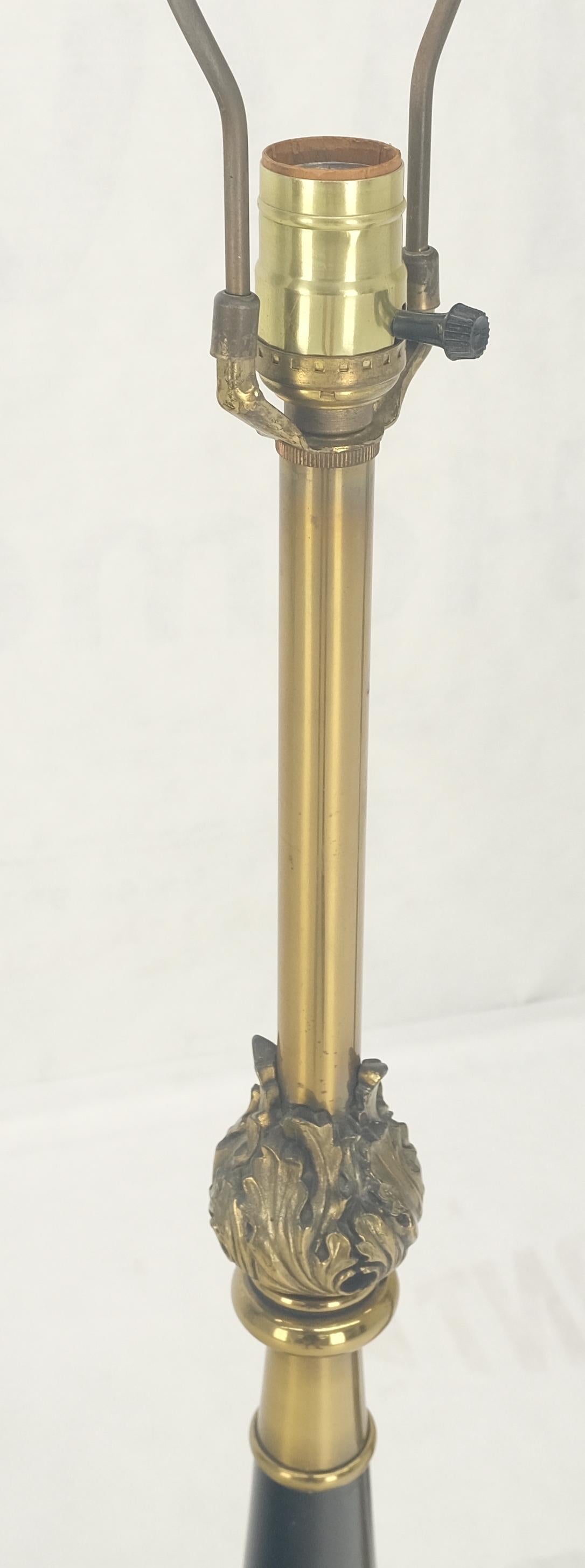 Pair of Mid Century Modern Brass Vase Shape  Table Lamps Stiffel MINT!