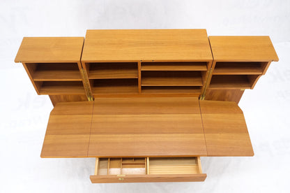 Danish Mid-Century Modern Teak Box Wooton Desk Table File Cabinet Organizer Mint