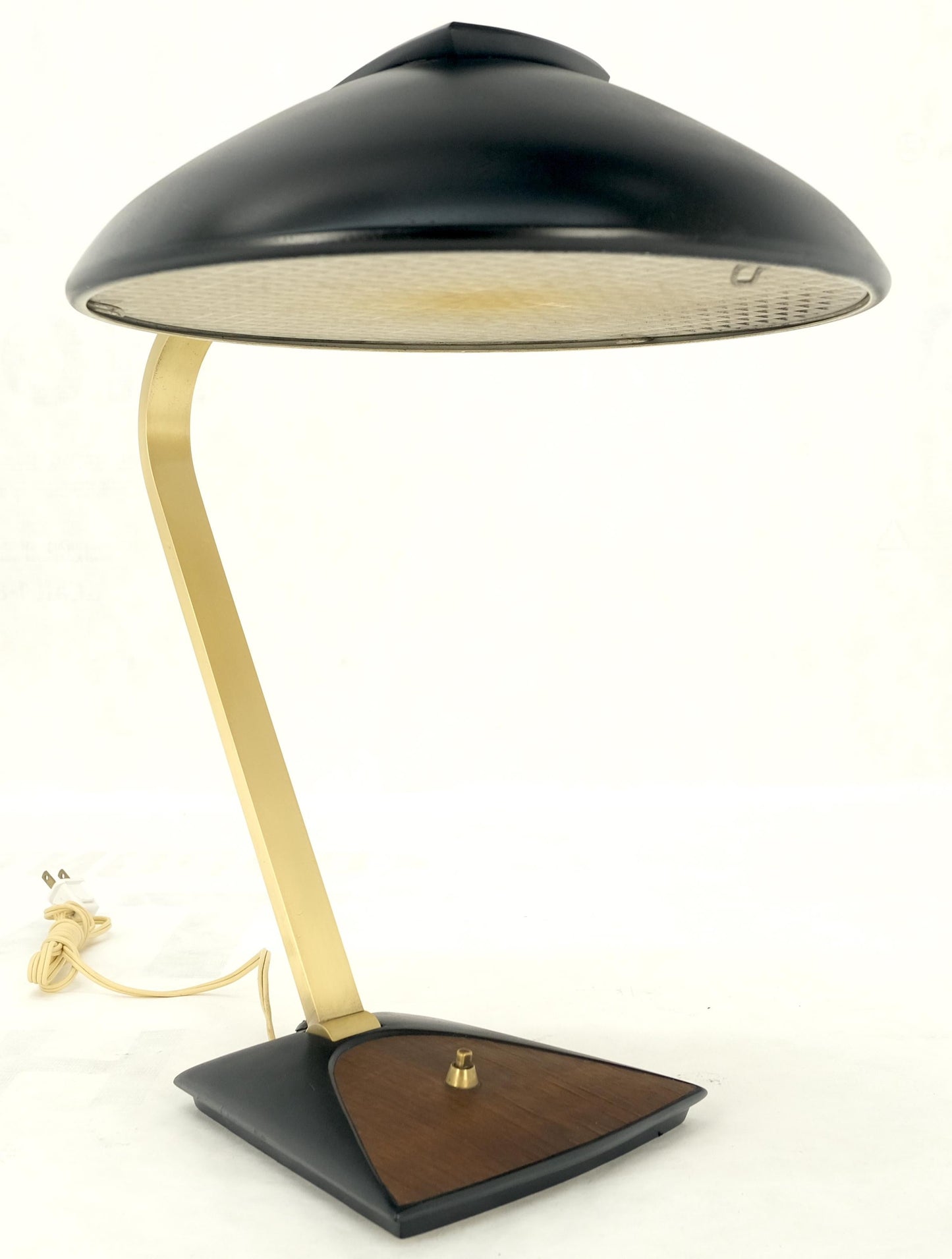 Vintage c1970s Italian Mid Century Modern Adjustable Brass Desk Table Lamp MINT!