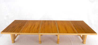 Very Large 3 Leaves Square Gate Leg Dining Conference Custom Table