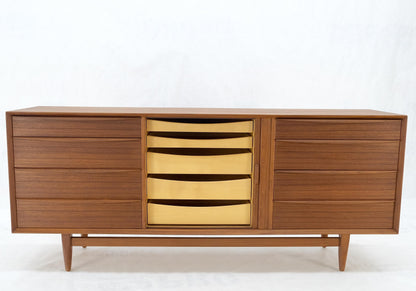 Teak Danish Mid-Century Modern Tambour Credenza Dresser by Falster Mint!