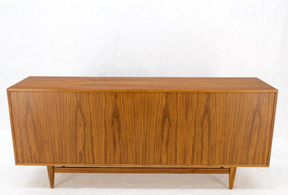 Teak Danish Mid-Century Modern Tambour Credenza Dresser by Falster Mint!