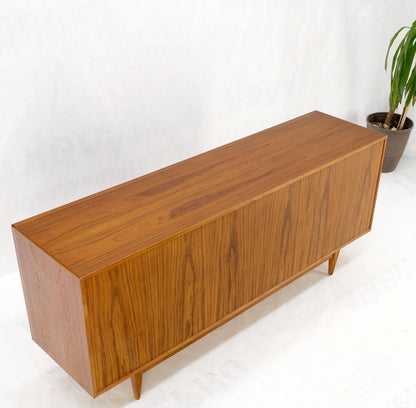 Teak Danish Mid-Century Modern Tambour Credenza Dresser by Falster Mint!