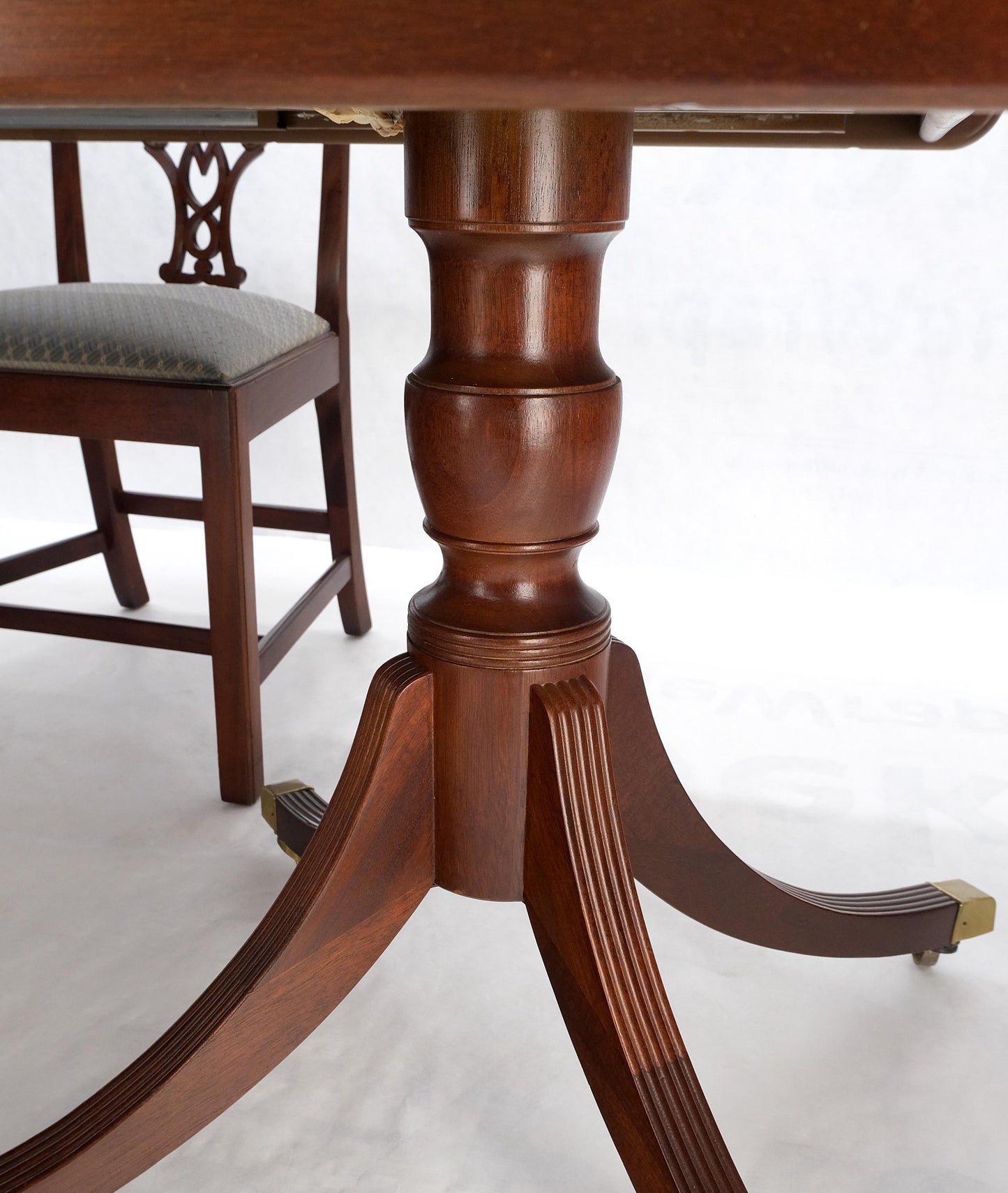 Baker Charleston Collection Mahogany Banded Dining Table 6 Chairs Set Stunning!