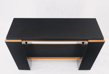 Black Laminate Bar Countertop Heigh Hall Table Console Custom Built Modern