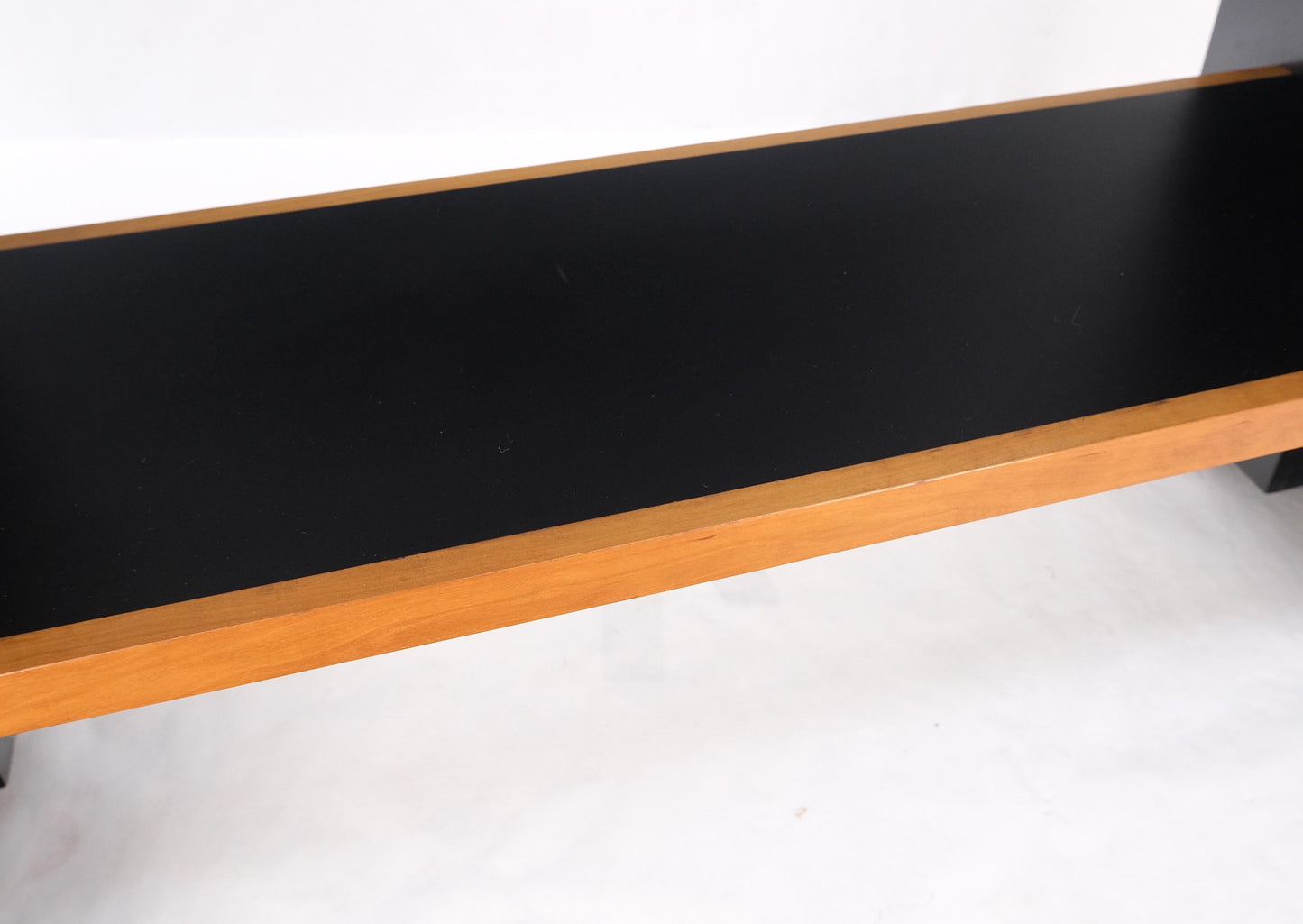 Black Laminate Bar Countertop Heigh Hall Table Console Custom Built Modern