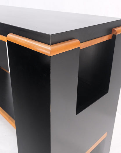 Black Laminate Bar Countertop Heigh Hall Table Console Custom Built Modern