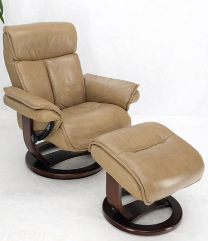 Leather Reclining Chair & Ottoman by Thomasville