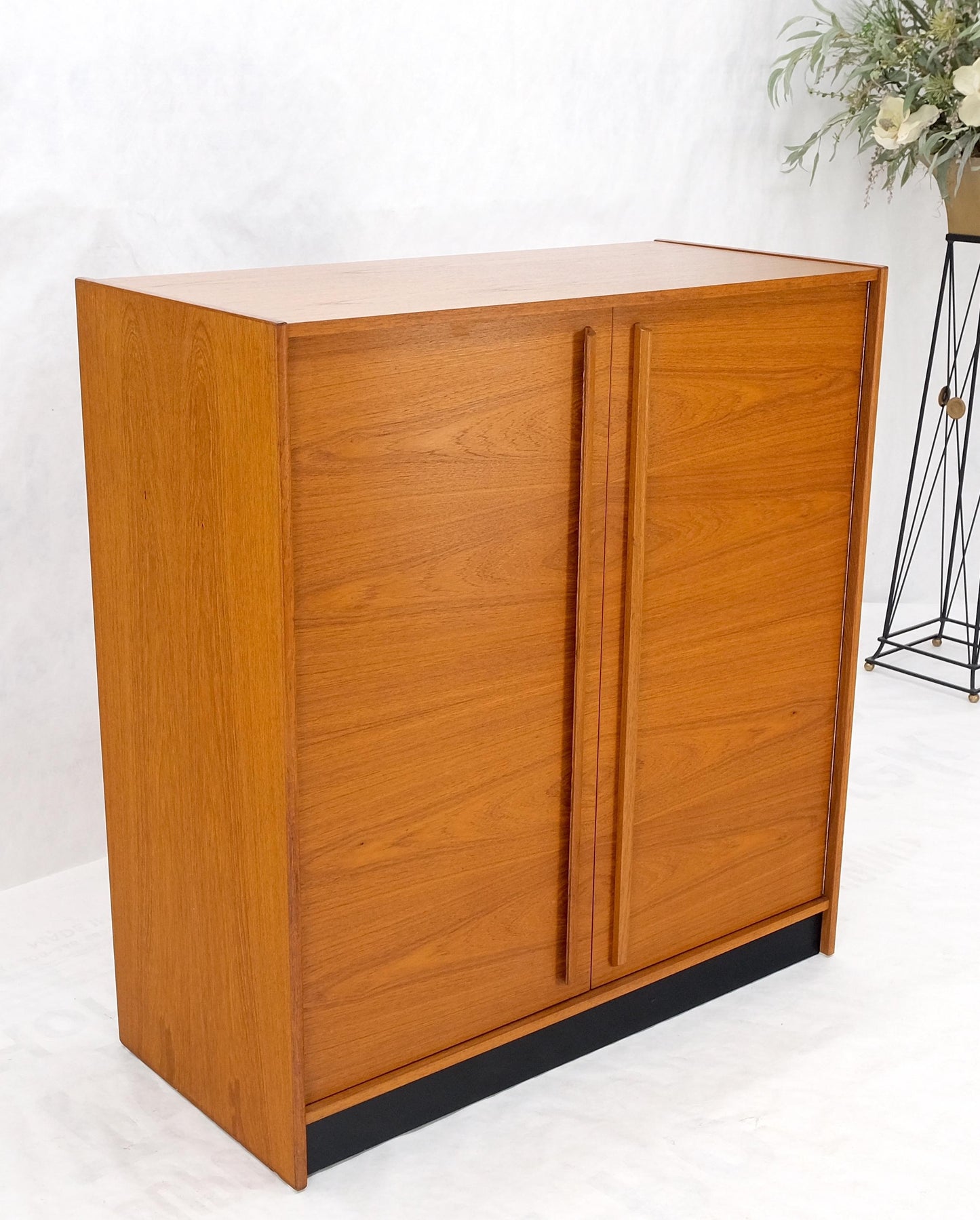 Danish Mid-Century Modern Teak Side by Side Dresser Chest of Drawers Chifforobe