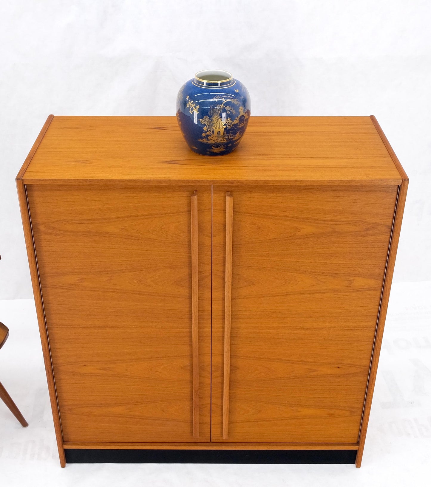 Danish Mid-Century Modern Teak Side by Side Dresser Chest of Drawers Chifforobe