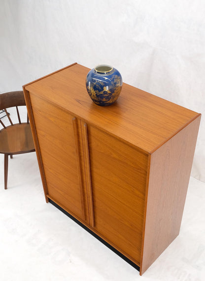 Danish Mid-Century Modern Teak Side by Side Dresser Chest of Drawers Chifforobe