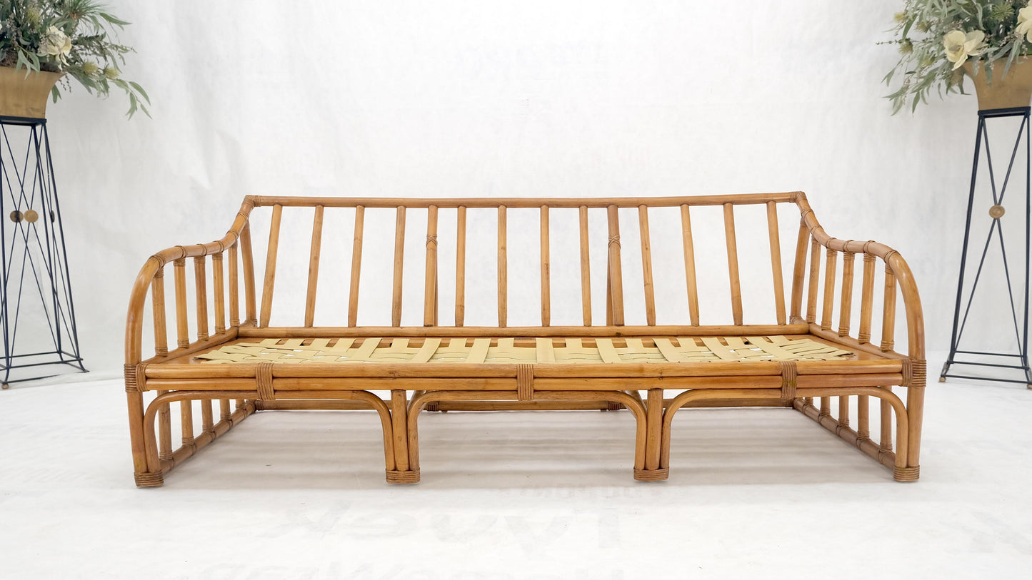 Ficks Reed Rattan Bamboo Mid Century Modern Sofa Frame MINT!