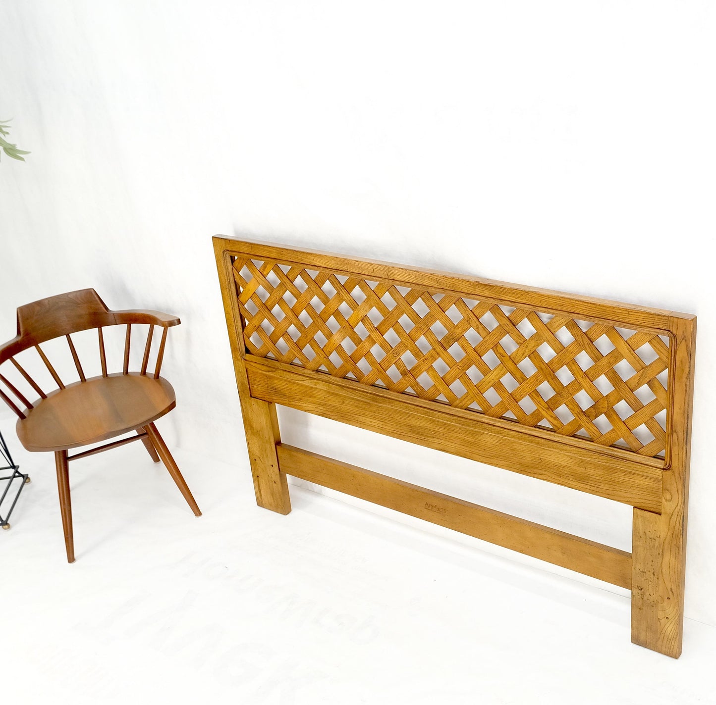 Henredon Lattice Queen or Full Size Headboard Bed Mint!