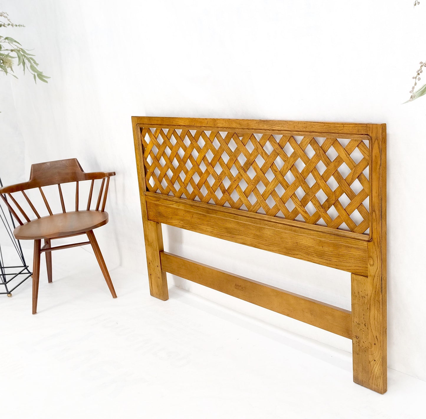 Henredon Lattice Queen or Full Size Headboard Bed Mint!