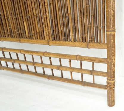 Pair of Japanese Modern Bamboo Room Dividers Screens Decorative Panels Wall Art