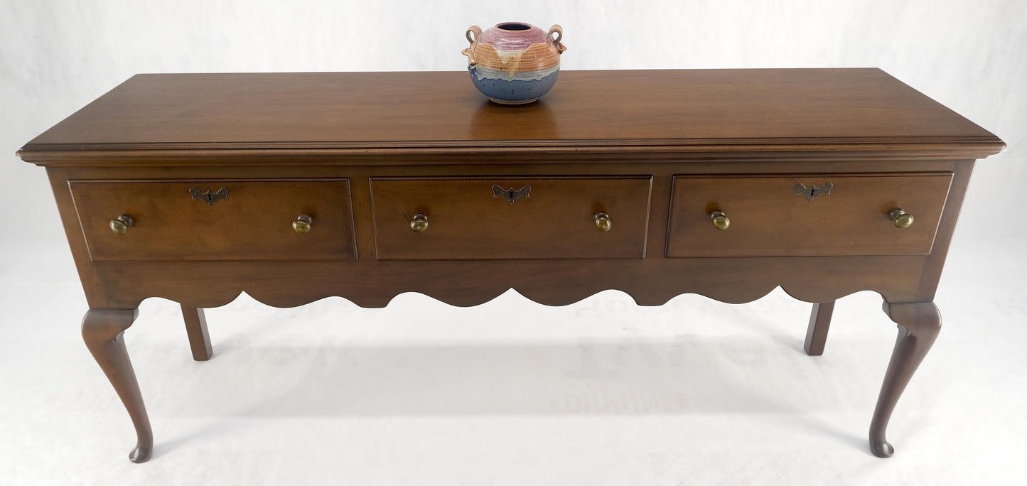 Kittinger Williamsburg Restoration 3 Drawers Queen An Walnut Sideboard MINT