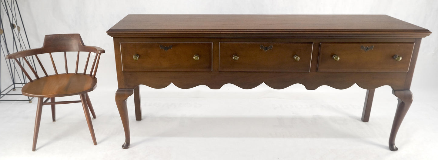 Kittinger Williamsburg Restoration 3 Drawers Queen An Walnut Sideboard MINT