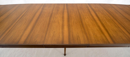 Large c1940s 3x18" Extensions Boards Scroll Shape Top Walnut Dining Table MINT!