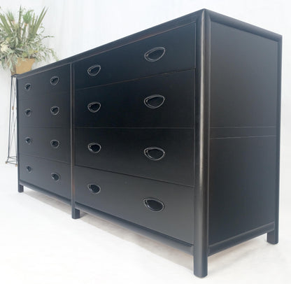 Michael Taylor Baker 8 Drawers Ebonized Double Dresser Credenza Mid Century MINT