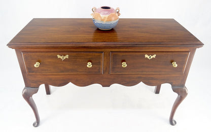 Virginia Galleries Henkel Harris Mahogany Double Drawer Buffet Short Sideboard