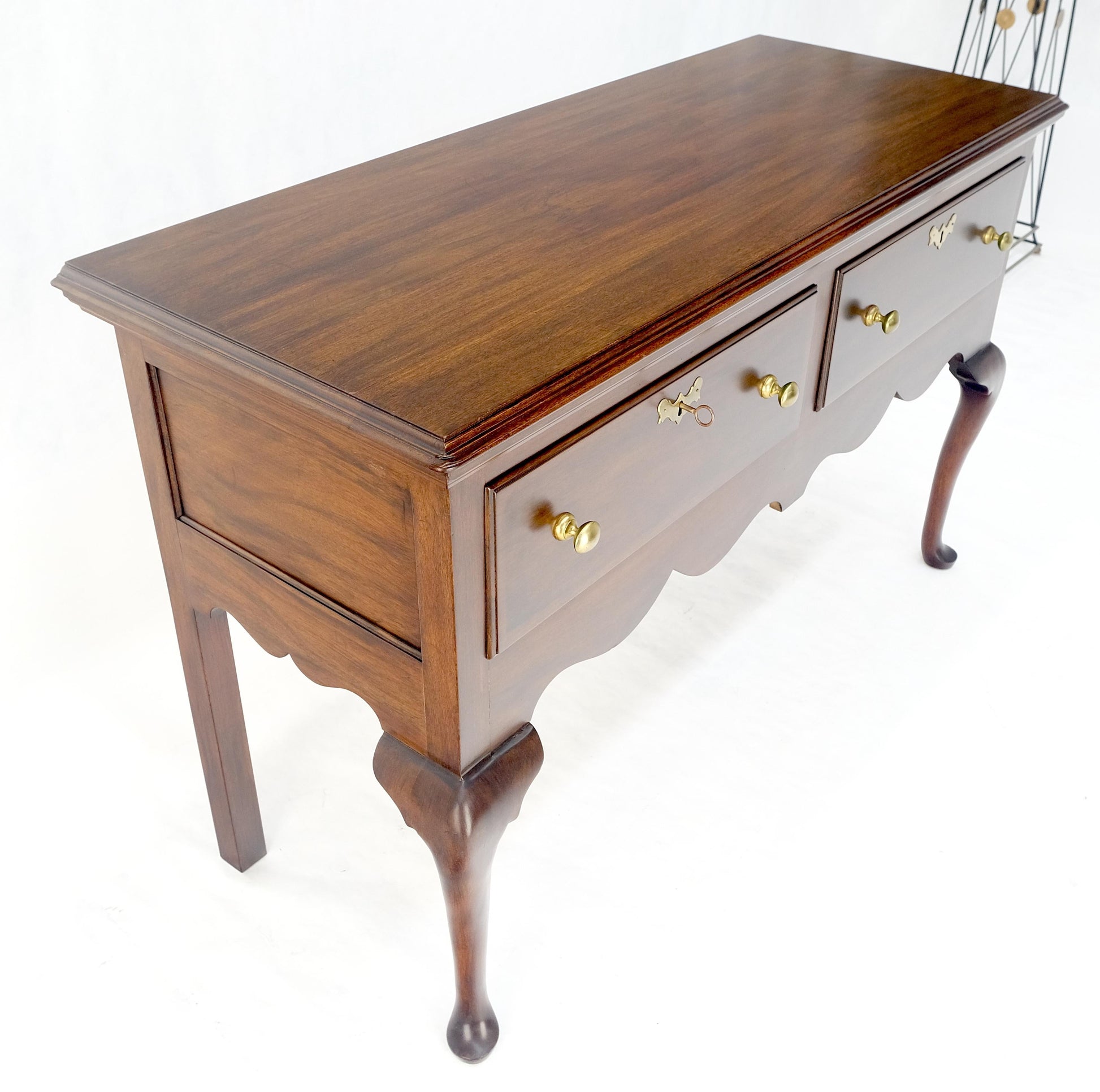 Virginia Galleries Henkel Harris Mahogany Double Drawer Buffet Short Sideboard