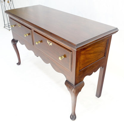 Virginia Galleries Henkel Harris Mahogany Double Drawer Buffet Short Sideboard