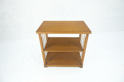 Charak Mid Century Modern Mahogany & Brass Night stands End Side Table Parzinger