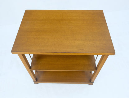 Charak Mid Century Modern Mahogany & Brass Night stands End Side Table Parzinger