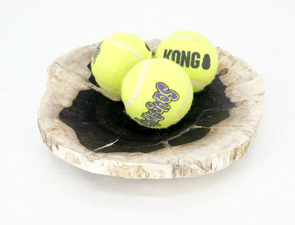 Petrified Wood Round Black & Beige Bowl Dish Large Plate