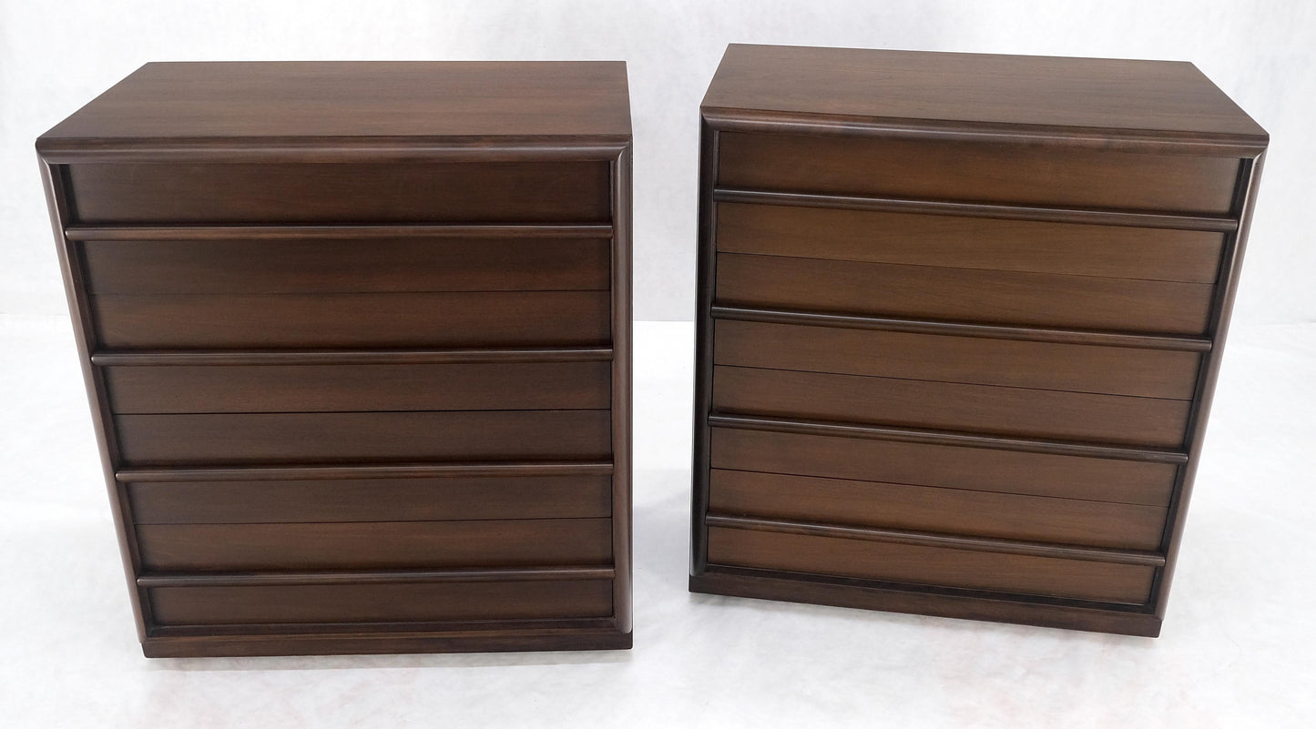 Pair of Robsjohn-Gibbings Bachelor Four Drawer Chests Dressers