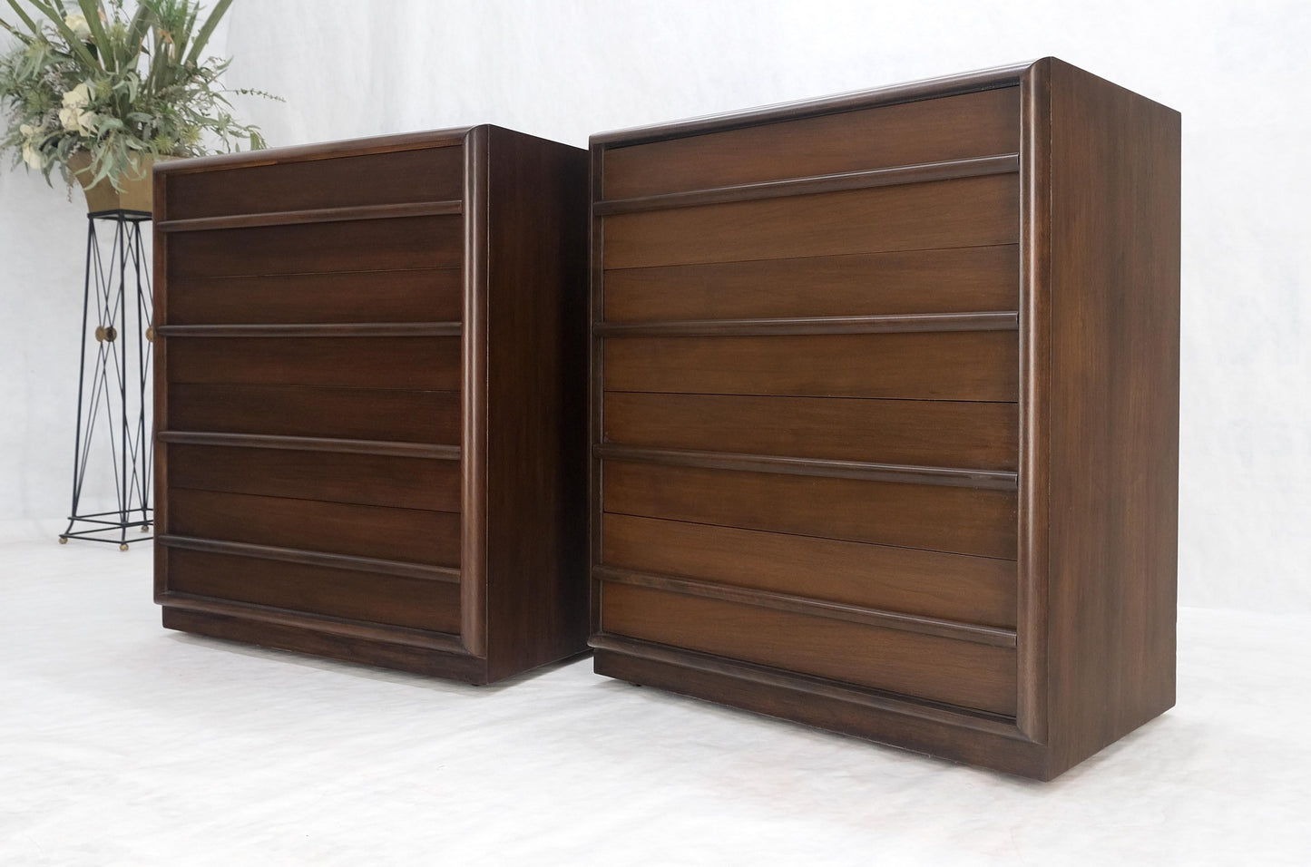 Pair of Robsjohn-Gibbings Bachelor Four Drawer Chests Dressers