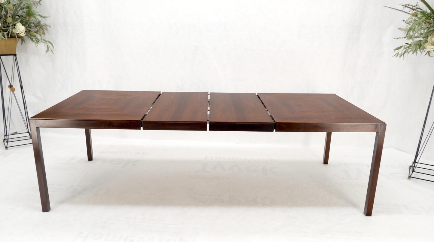 John Stuart Two Tone Leaves Mid-Century Modern Rectangle Dining Table Mint!