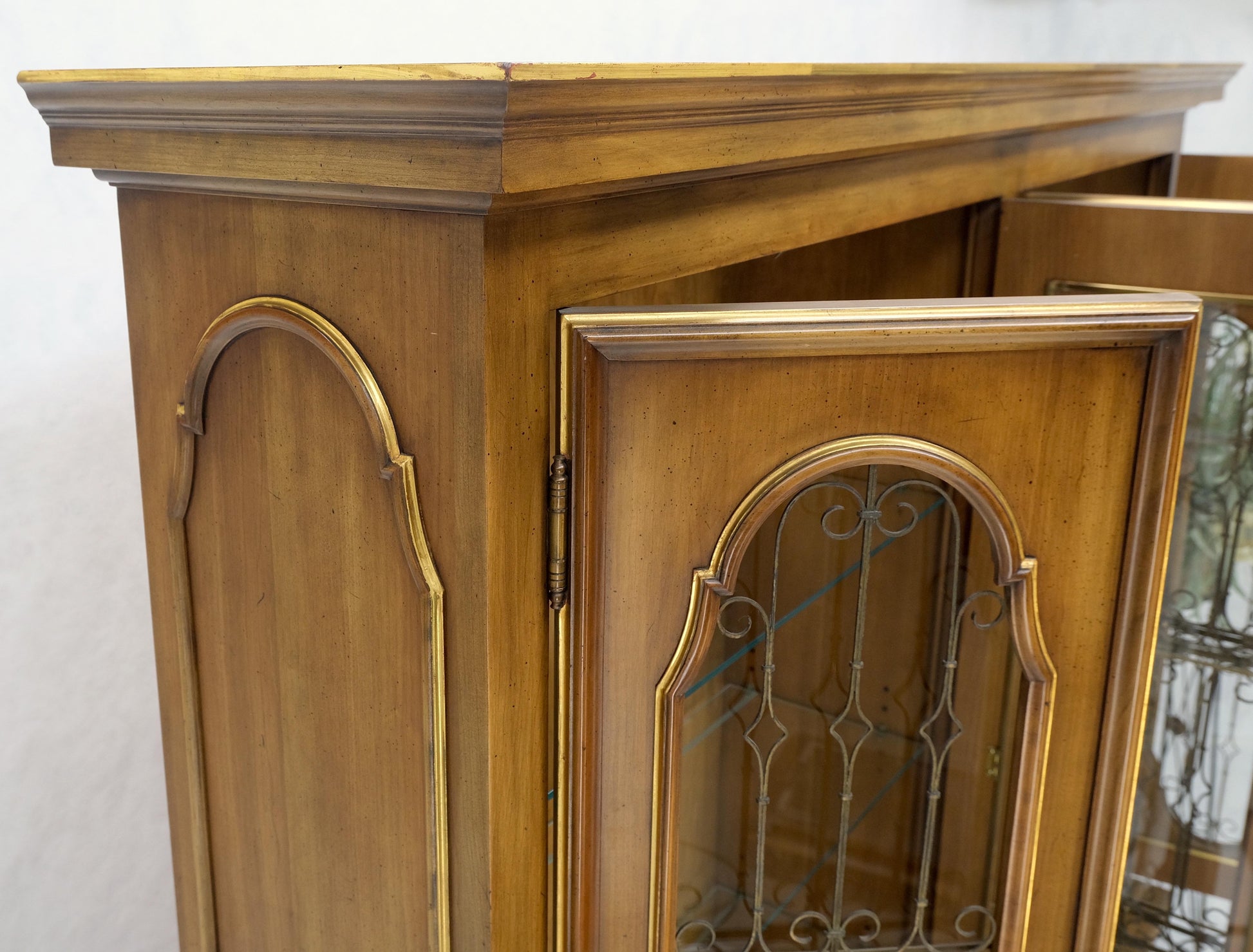 Very Fine Two Part Breakfront Sideboard Cabinet Wall Unit by John Widdicomb MINT