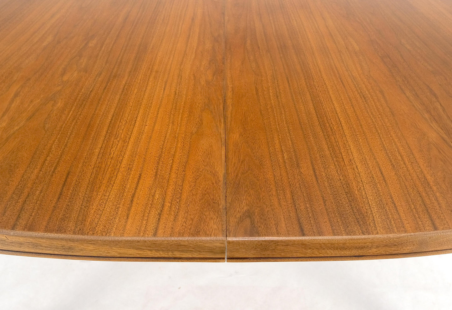 Dux of Sweden Oval Walnut Danish Dining Table w/ 3Leaves Total 135" in Length